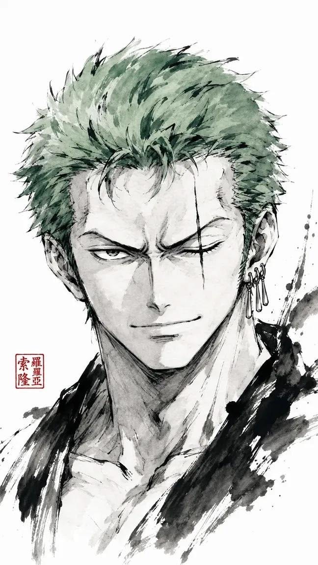 Roronoa Zoro (Ink Wash)